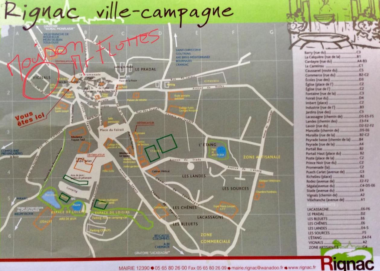 Chambre Independante + Sanitaire Pres Centre Ville Rignac  Εξωτερικό φωτογραφία